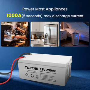 Batería de Gel de 12V 250Ah de Ciclo Profundo AGM, Baterías de Almacenamiento de Plomo-Ácido para Sistemas de Energía Solar, Libre de Mantenimiento - Product Image 3