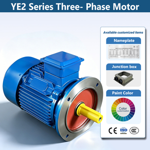 มอเตอร์เหนี่ยวนำไฟฟ้ากระแสสลับ YE2-160M-4 ได้รับการรับรองมาตรฐาน CE แบบสามเฟส IE2 11 กิโลวัตต์ 15 แรงม้า 380 โวลต์ 415 โวลต์ 50 เฮิรตซ์/60 เฮิรตซ์ 4 โพล - Product Image 1