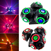 Lampe de scène LED rotative Planet No 3 Ball, pleine couleur, à tête mobile, pour discothèque, bar, KTV, lampe d'ambiance, contrôle DMX512, en aluminium