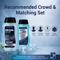 Fournisseur professionnel de gel douche en gros ICE-COOL Nettoyage en profondeur Hydratation fraîche Gel douche pour hommes pour le contrôle des odeurs