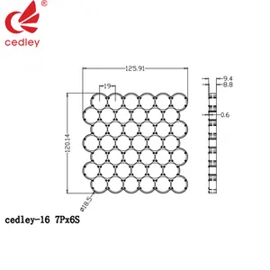 Custom 32650 Battery Holder Single Cell Li-ion Black 32650 Lithium Battery Bracket Battery Holder