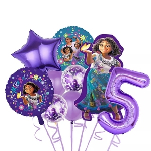 <span class=keywords><strong>Encanto</strong></span> – ensemble de ballons de fête, 32 pouces, violet, chiffres, en aluminium, pour enfants, 1, 2, 3e anniversaire, décoration, Air Globos, nouveau - Product Image 1