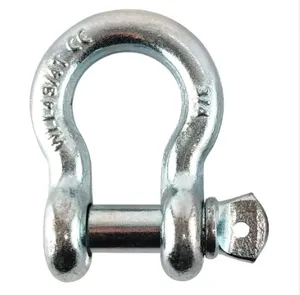 High Quality Rigging Hardware Hot Dip Galvanized Bow Shackle for Lifting