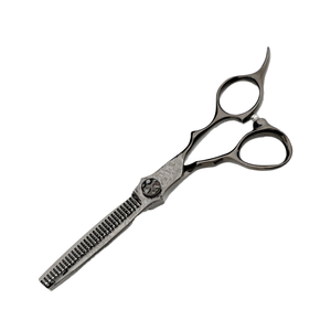 Ciseaux à cheveux droits en acier inoxydable de qualité professionnelle, outil de coupe de cheveux fin et tranchant en céramique pour les barbiers et la beauté - Product Image 1