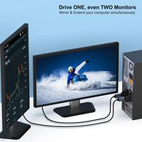 Adaptateur SYONG DVI vers HDMI, mâle vers femelle avec cordon plaqué or, lot de 2, convertisseur de port DVI-D bidirectionnel, connecteur 4K 1080P