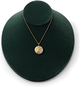 Expositor de Joyería Personalizado de Fábrica, Soporte para Colgantes y Cadenas, Busto de Tela de Gamuza para Collares - Product Image 4