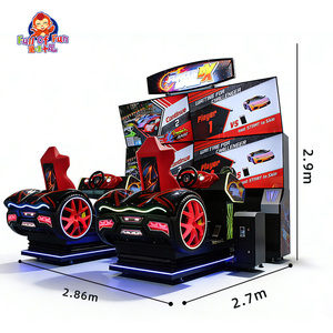 Máquina de Juego de Carreras con Movimiento Dinámico para 2 Jugadores Furious DX, <span class=keywords><strong>Simulador</strong></span> de Conducción de Autos Operado con Monedas para Centros de Juego - Product Image 1