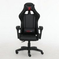 Vente directe d'usine Hauteur réglable 360 pivotant Le moins cher Ergonomique Noir pu cuir inclinable bureau Chaise de jeu sur ordinateur