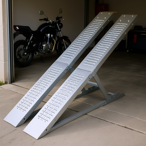 Rampes de chargement pliantes, capacité de 950 lb, rampe d'accès pour moto en acier, taille 71 pouces - Product Image 2