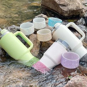 Manchon antidérapant en silicone brillant pour gobelet Stanley de 40 oz, bouteilles d'eau - Product Image 2