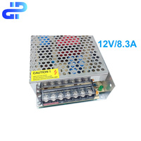 Fuente de Alimentación Conmutada LED de 12V 100W 8.33A para Interiores, Transformador SMPS, Controlador LED para Sistema de Cámaras CCTV, Tira de Luces LED