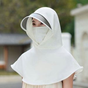 Chapeaux de soleil à séchage rapide pour l'été, protection solaire pour le visage et le cou, balaclava en soie glacée pour femmes, idéal pour la conduite et le cyclisme - Product Image 5