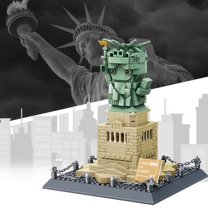 Blocs jouets statue de la mini liberté par la construction prix de gros enfants blocs de construction ensembles déesse pour adultes et enfants plus modèle - Product Image 5