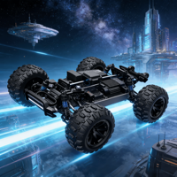 Mobil RC Brushless MJX 12212 1/12 Baru 2026, Monster Truck Cepat 4x4 Off-Road Crawler 58KM/Jam Kecepatan Tinggi 2.4G Hyper Go Vehicle