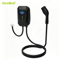 Nouvelle batterie mobile pour véhicule électrique 7kW-22kW, chargeur EV portable commercial 2 types AC CE, compatible avec le protocole OCPP 1.6J