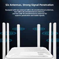 Routeur sans fil Easyboost LTE1200S 1200M4G WIFI6 double bande pour la maison, grande portée, 6 antennes, signal Gigabit stable