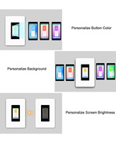 Interruptor Inteligente Lanbon L9 Estándar Estadounidense con Pantalla Táctil LCD, Interruptor de Luz Inteligente para el Hogar, Funciona con Alexa y Google Home, Control por Voz