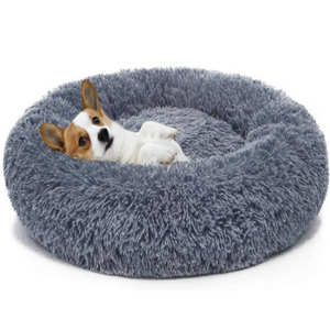 Popular suave extraíble lavable cojín de lujo esponjoso perros grandes gatos antideslizante Donut redondo perro cama para mascotas para perros - Product Image 2