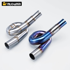 Nlkhanm ข้อต่อท่อไอเสียรถจักรยานยนต์ทำจากสเตนเลสขนาด51มม. TNT300 BJ300เหมาะสำหรับระบบ BN302เบนเนลลี่300 BJ300 <span class=keywords><strong>GS</strong></span> - Product Image 1