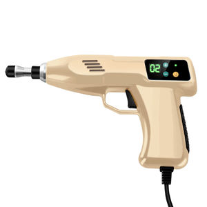 Профессиональный инструмент для снятия боли в спине, инструмент для коррекции импульсов хиропрактики с 10 головами, импульсный пистолет, белый/золотой/синий - Product Image 6