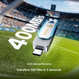 Clé USB Lexar <span class=keywords><strong>D500</strong></span> 128 Go USB 3.2 Type-C en métal, édition limitée, pour téléphones mobiles et ordinateurs - Product Image 1