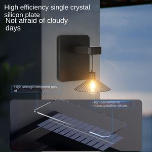 Lampes solaires LED modernes en forme de parapluie pour l'extérieur, IP66 DC, décoratives, pour couloirs, jardins et allées. - Product Image 3