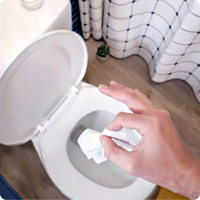 Lingettes jetables biodégradables non parfumées pour adultes, lingettes humides pour l'hygiène intime, lingettes nettoyantes pour les fesses, prix d'usine