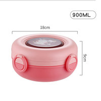 Yuedisi Vente en gros Boîte à bento en PP sans BPA de 900 ml OEM/ODM Boîte à lunch en plastique pour enfants pour l'école