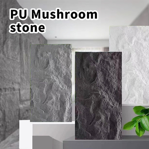 Precio de fábrica 1200*600mm moda PU piedra 3D Panel de pared piedra Artificial PU <span class=keywords><strong>roca</strong></span> para decoración de interiores Panel de pared - Product Image 5