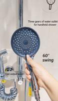 Ensemble de douche moderne en acier inoxydable avec jets pluie et pulvérisation douce, barre coulissante pour hôtels, appartements et villas