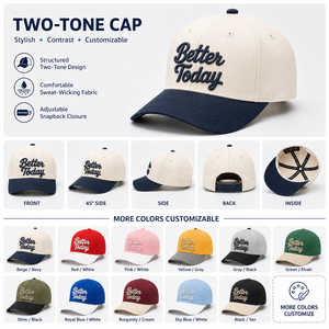 Gorras LOGOTIPO personalizado de lujo de 6 paneles gorra de béisbol sólida bordado ajustable sombreros de camionero deportes cuerda sombrero de Golf para mujer - Product Image 2