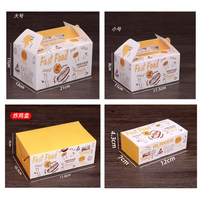 Boîte à poulet frit personnalisée de qualité alimentaire, emballage jetable en papier pour frites et snacks, ensemble de boîtes et sacs pour la restauration rapide à emporter