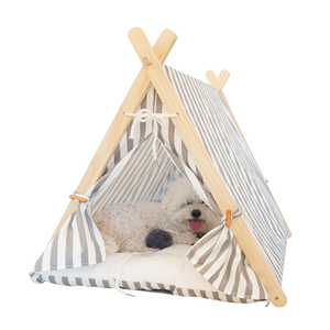 Günstige Haustier Schlaf betten mit weichem Kissen Haustier Tipi indische Zelte für kleine Hunde - Product Image 3