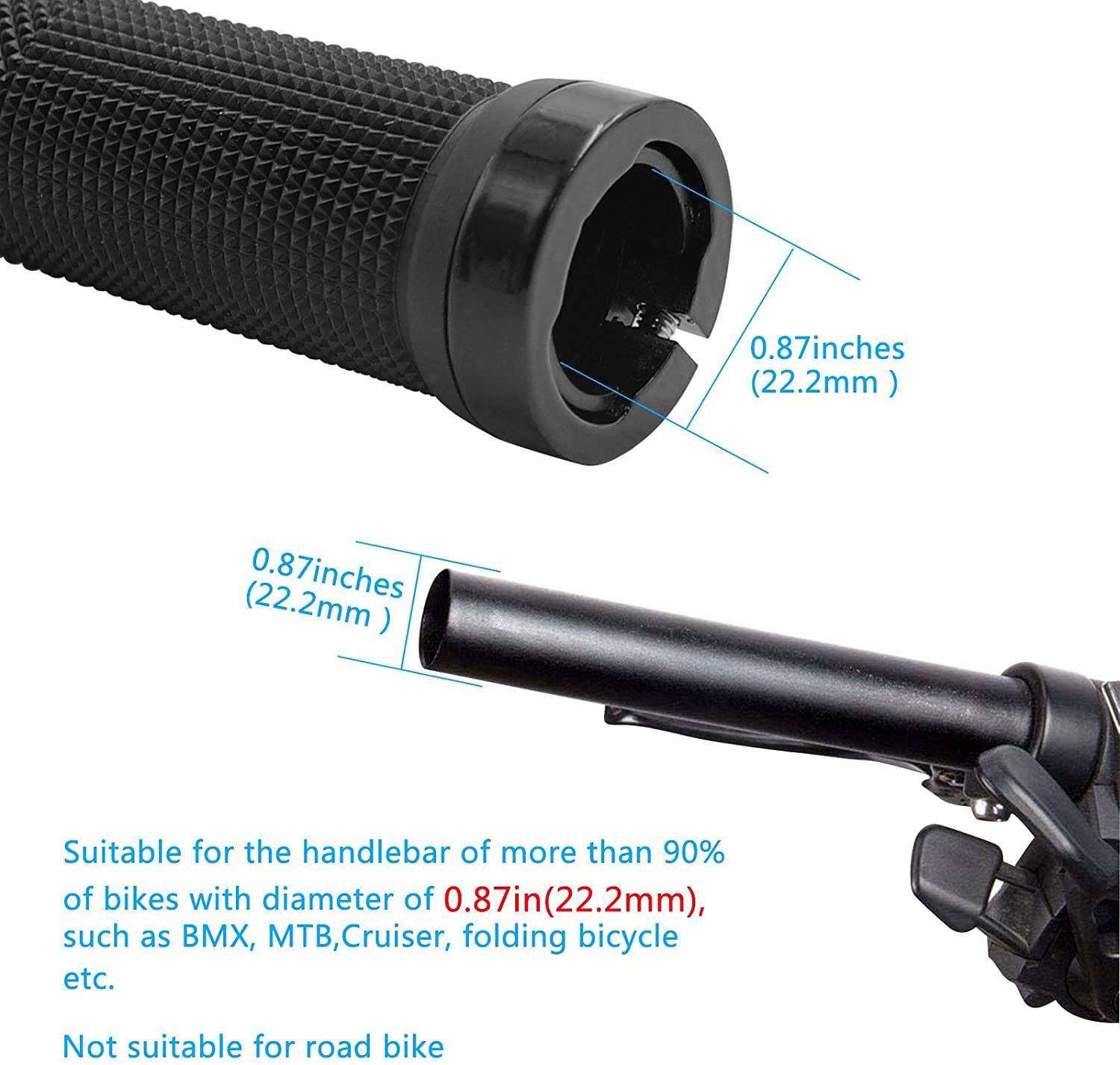 Manubrio Bicicletta Ergonomico - Impugnatura Antiscivolo Con Gel, Per MTB E City Bike - Foto 6