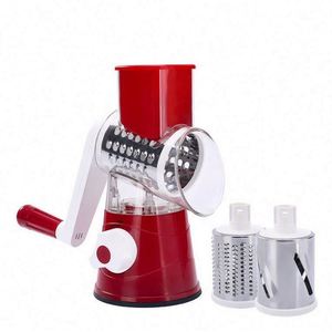 Cheap Price Rotary Cheese Grater and <b>Vegetable</b> <b>Chopper</b> Hand Operated with Suction Base Stainless Steel PP Manual <b>Vegetable</b> Tools - Product Image 6
