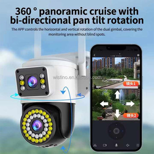Caméra de surveillance extérieure Wi-Fi haute définition étanche avec vision nocturne et accès à distance pour piscine de toit d'hôtel Wistino - Product Image 2