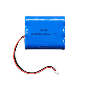 18650バッテリーパック6600mahリチウムリチウムイオン電池パック3.7VスピーカーとLEDライト用 - Product Image 1