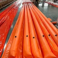 Barrière flottante gonflable en mousse PVC Florescence personnalisée pour le contrôle des déversements de pétrole en haute mer, en port et sur lac