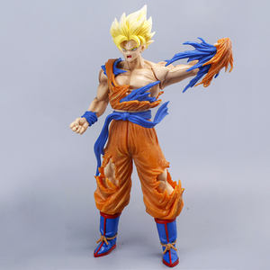 Figurines Goku Super Saiyan Anime en PVC Écologique Faites à la Main, Objets de Collection, Décoration de Bureau, Figurine d'Action Jouet pour - Product Image 1
