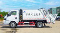 Camión de Basura Dongfeng 4x2 de 5CBM con Carga Trasera y Compactación, Camión de Recolección de Residuos con Compactación Automática Hidráulica