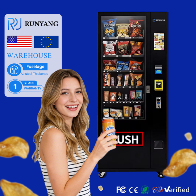 RUNYANG Custom Self-service Coin Vending Machines for Retail Items Snack Vending Machine for Foods and Drinks