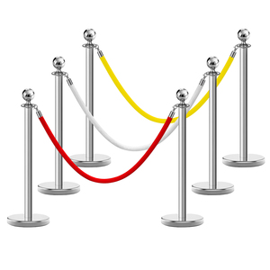 נירוסטה מתכת נירוסטה קווי המתנה קווי תורים קובעי תנועה מוט מוט פוסט מעמד חבלים חוטי - Product Image 3