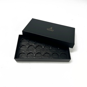 Eco-Friendly Recycled Materials Luxurious Custom-sized Chocolate Set in Rigid Kraft Paper <b>Box</b> - Product Image 3