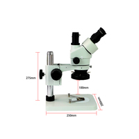 Microscope trinoculaire stéréo OEM noir, blanc et bleu pour réparation de téléphones mobiles