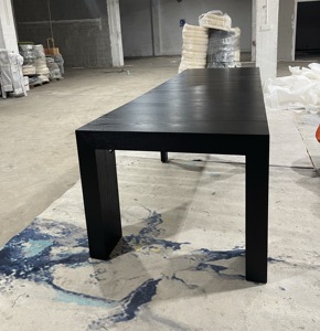 <span class=keywords><strong>Table</strong></span> à manger extensible carrée élégante en bois massif 120-160-300cm pour la maison, l'hôtel et les espaces de restauration – Collection 2027 USA Supermarket - Product Image 5