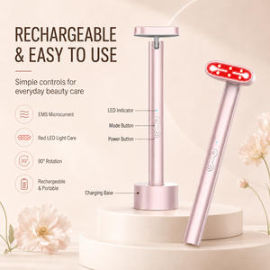 Handheld EMS Eye Massager with 90 Degree Rotatable Head Rechargeable Eye Massage Wand for Eye Face Neck Care - Product Image 2