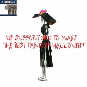 Halloween jour de la mort décor femme squelette fantôme en jupe maison hantée fête suspendus accessoires en plastique modèle ARW17-2 - Product Image 5