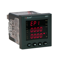 Compteur d'énergie programmable à montage sur panneau avec écran LCD CE certifié AMC72L-E4/KC AC 3P4W pour la surveillance de la consommation d'énergie