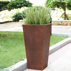 Pot de fleurs en plastique grand rectangle du fabricant <span class=keywords><strong>original</strong></span> pour <span class=keywords><strong>porte</strong></span> d'entrée - Product Image 3