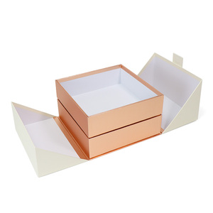Caja <span class=keywords><strong>de</strong></span> Regalo Personalizada <span class=keywords><strong>de</strong></span> Alta Gama, Blanca, <span class=keywords><strong>de</strong></span> Doble Puerta y 2 Capas, con Acabado en Oro Rosa y Forro <span class=keywords><strong>de</strong></span> Esponja, para Cremas Faciales y Contorno <span class=keywords><strong>de</strong></span> Ojos - Product Image 5